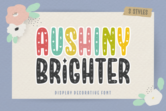 Discover the Cheerful Charm of the Aushiny Brighter Font
